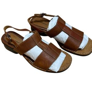 Hush Puppies Brown Leather Sandals
